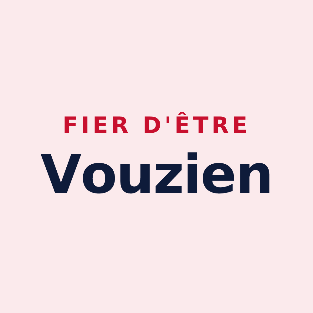 Magnet « Fier d'être Vouzien » — design pour Voué