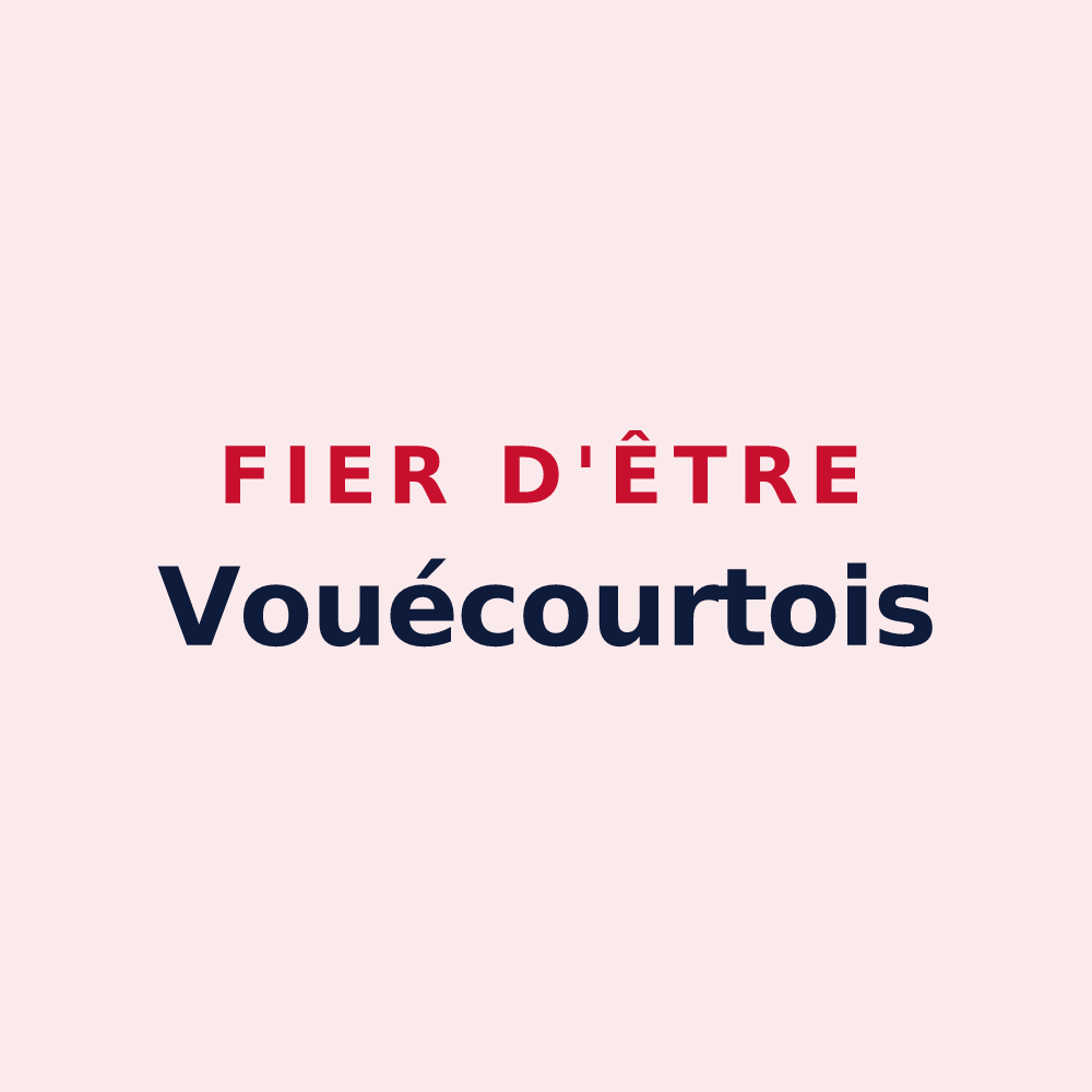 Magnet « Fier d'être Vouécourtois » — design pour Vouécourt