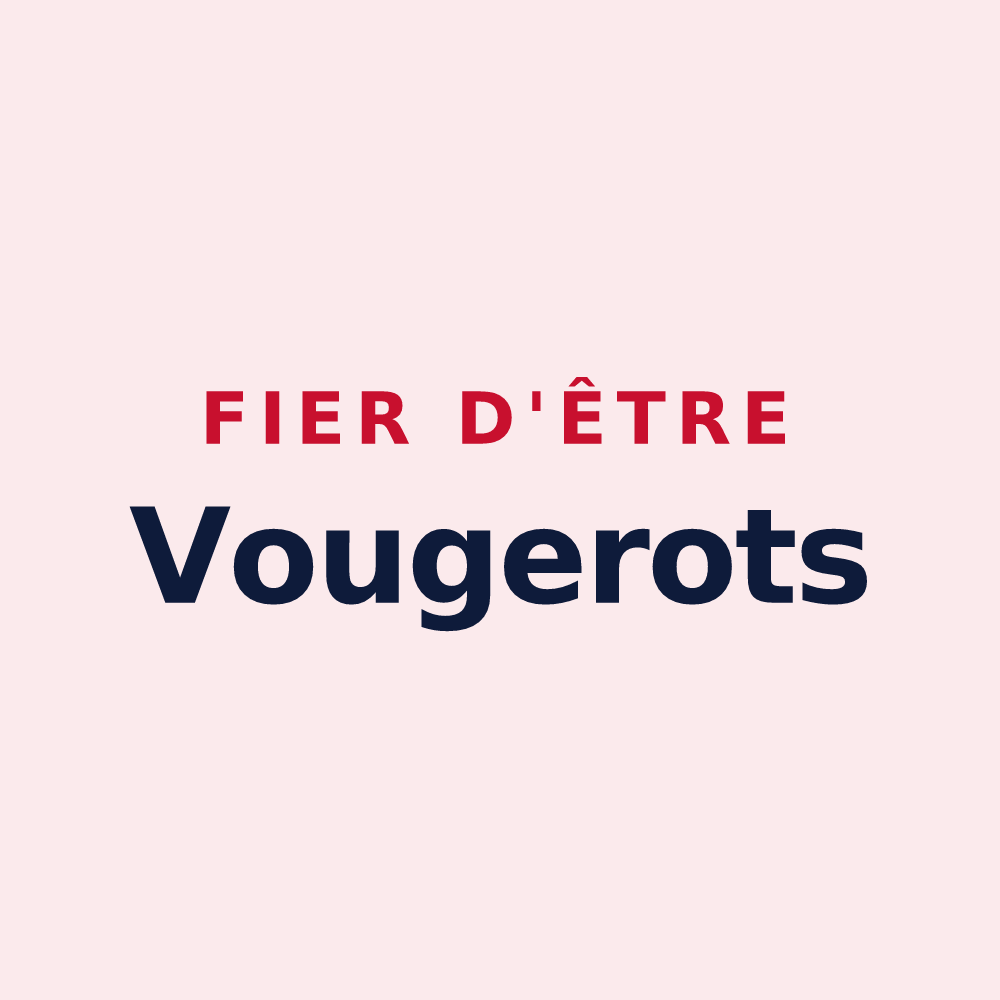 Magnet « Fier d'être Vougerots » — design pour Vougy