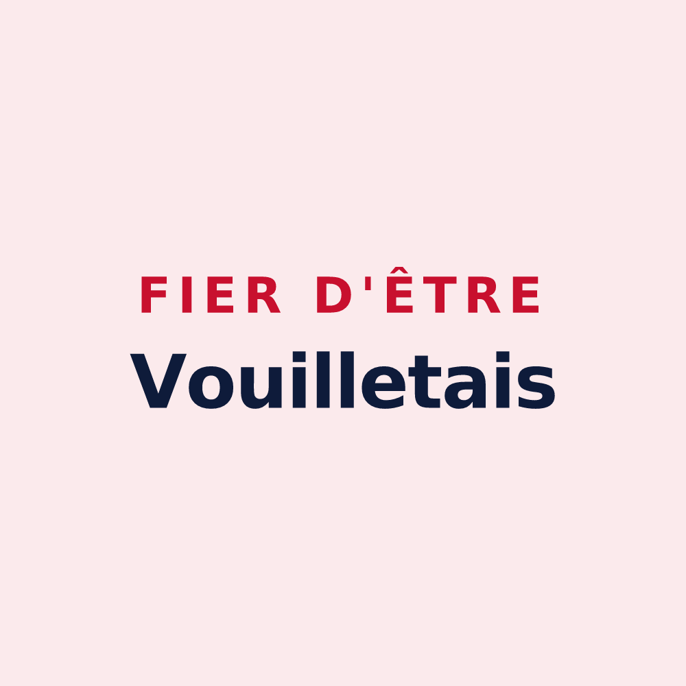 Magnet « Fier d'être Vouilletais » — design pour Vouillé