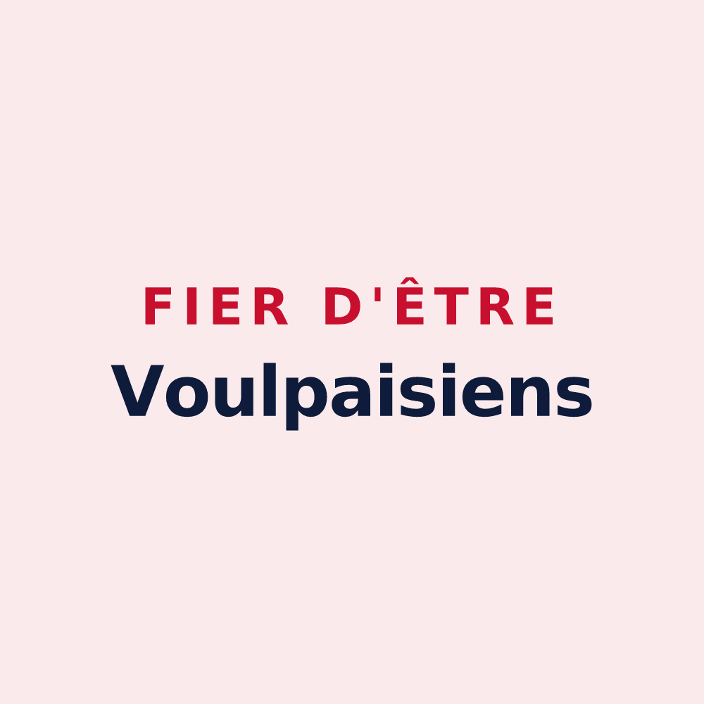 Magnet « Fier d'être Voulpaisiens » — design pour Voulpaix
