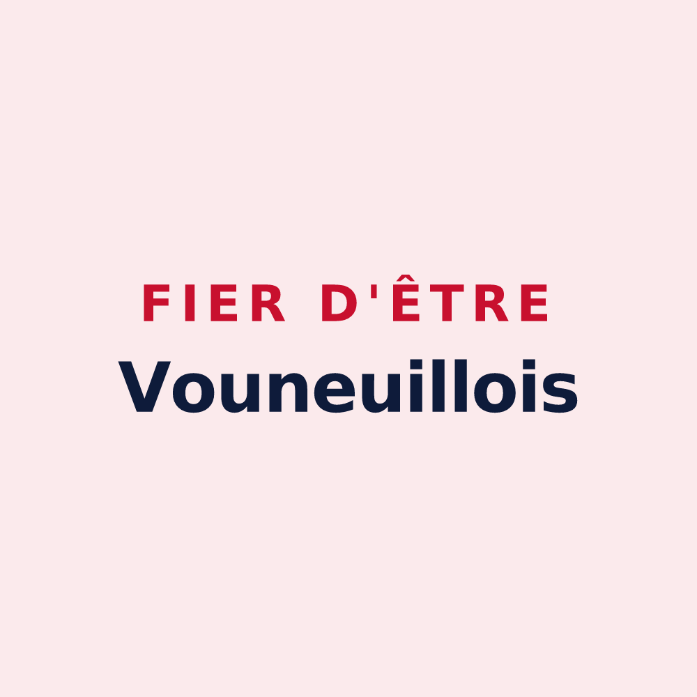 Magnet « Fier d'être Vouneuillois » — design pour Vouneuil-sous-Biard