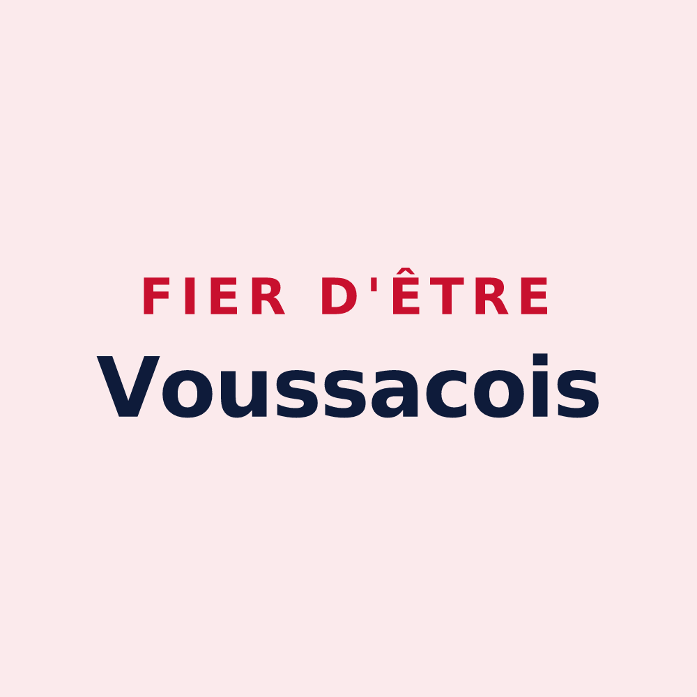 Magnet « Fier d'être Voussacois » — design pour Voussac