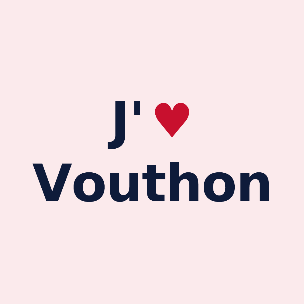 Magnet personnalisé Vouthon — design J'aime Vouthon