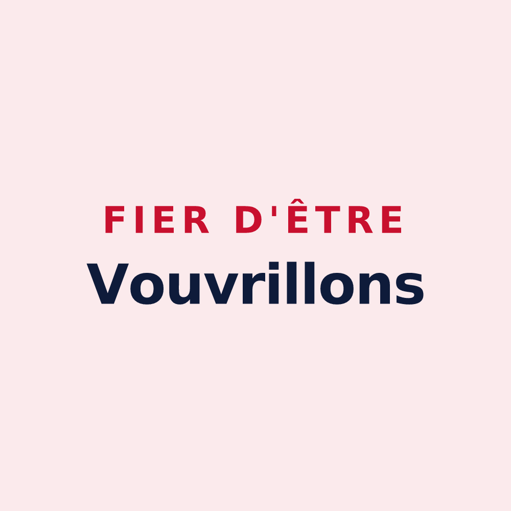 Magnet « Fier d'être Vouvrillons » — design pour Vouvray