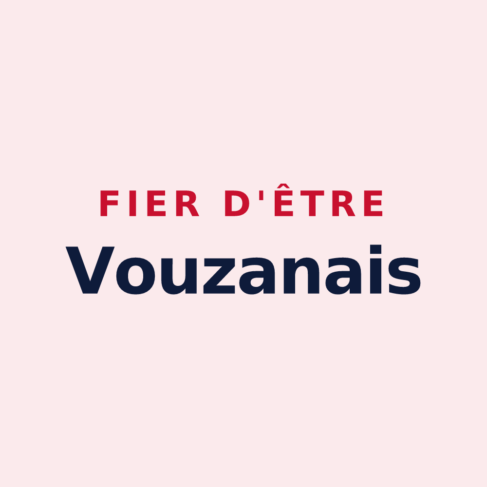 Magnet « Fier d'être Vouzanais » — design pour Vouzan
