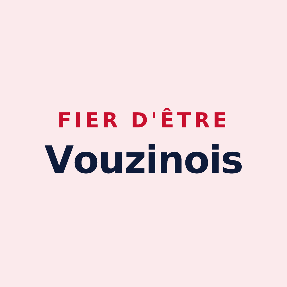 Magnet « Fier d'être Vouzinois » — design pour Vouziers