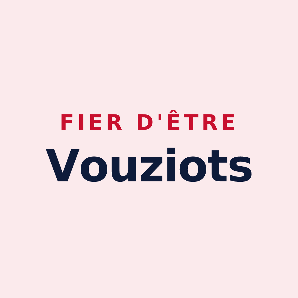 Magnet « Fier d'être Vouziots » — design pour Vouzy