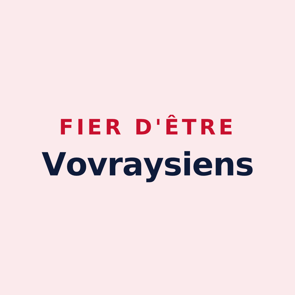 Magnet « Fier d'être Vovraysiens » — design pour Vovray-en-Bornes