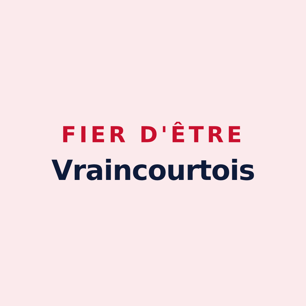 Magnet « Fier d'être Vraincourtois » — design pour Vraincourt