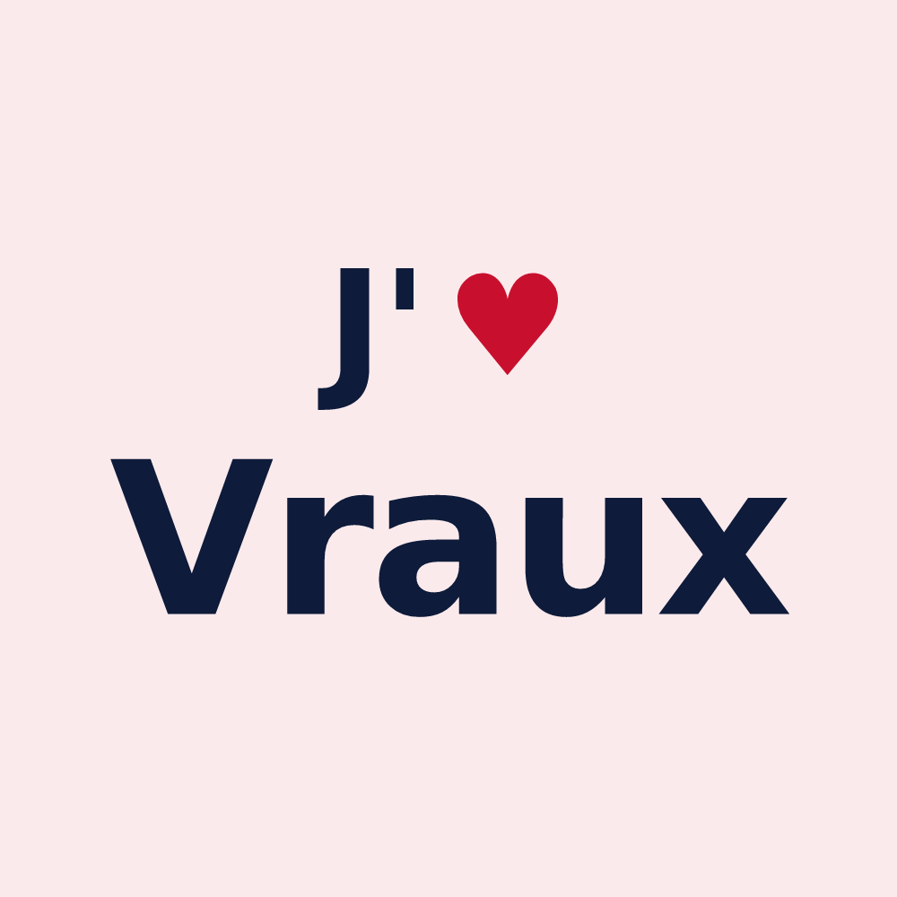 Magnet personnalisé Vraux — design J'aime Vraux