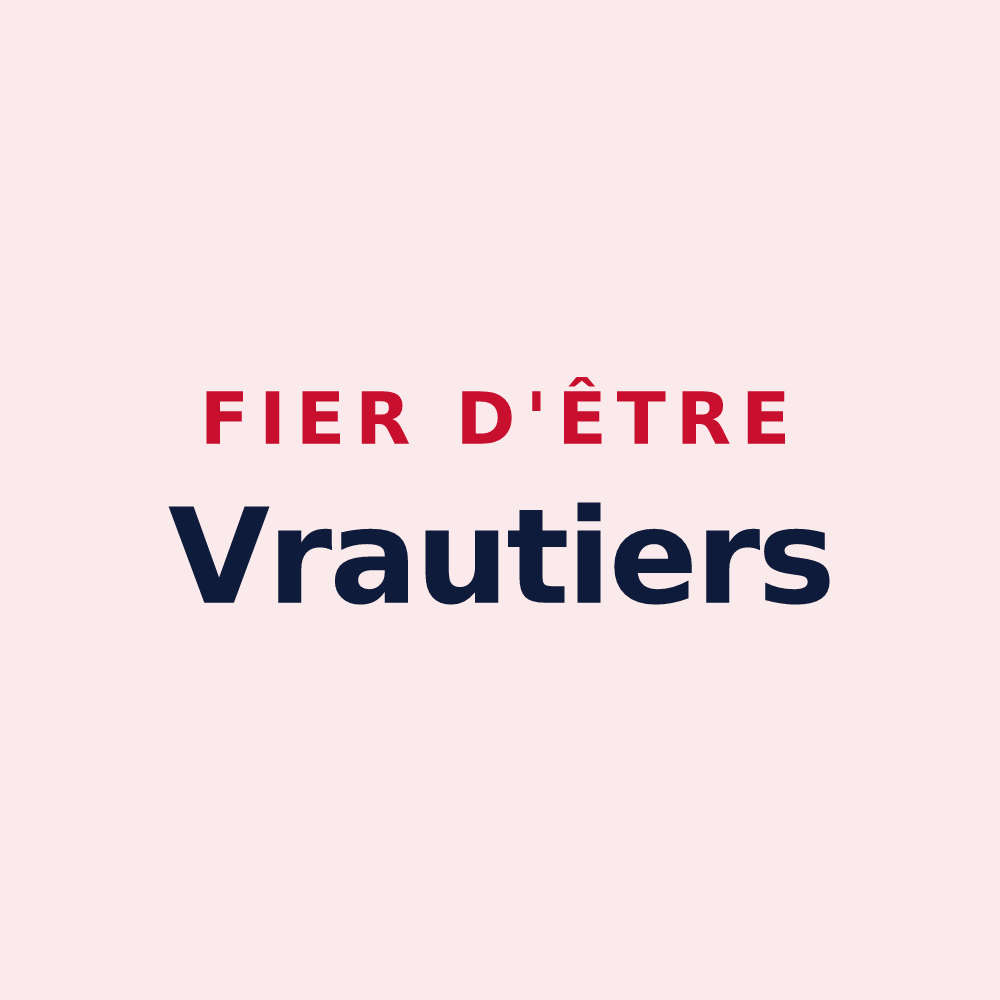 Magnet « Fier d'être Vrautiers » — design pour Vraux
