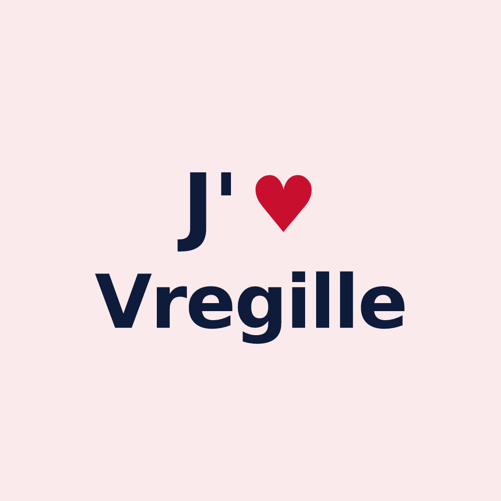 Magnet personnalisé Vregille — design J'aime Vregille