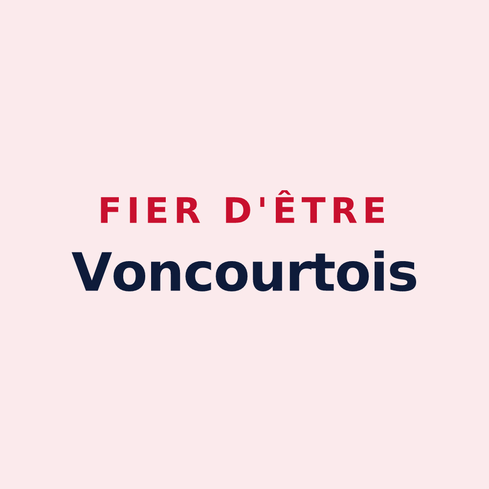 Magnet « Fier d'être Voncourtois » — design pour Vroncourt-la-Côte