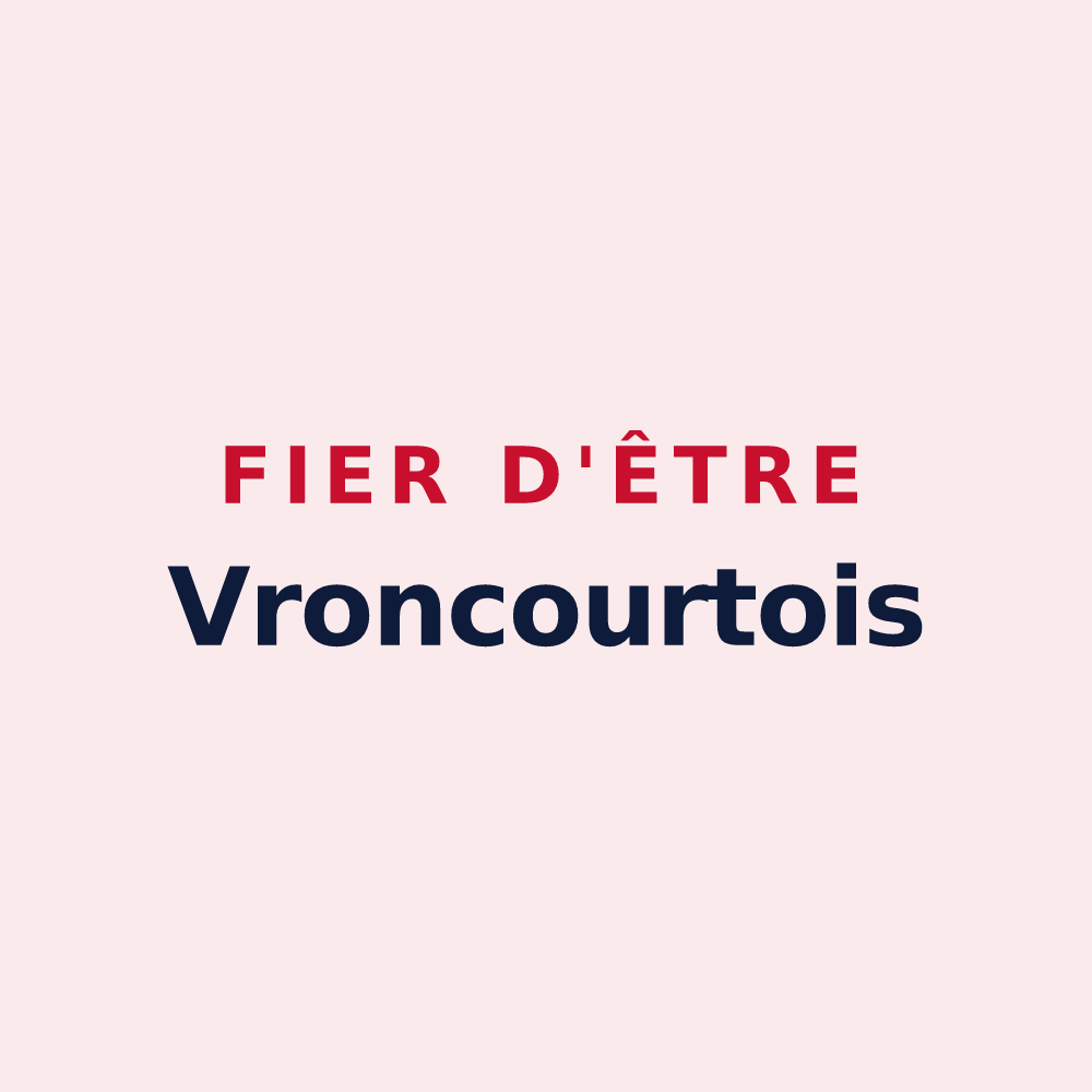 Magnet « Fier d'être Vroncourtois » — design pour Vroncourt