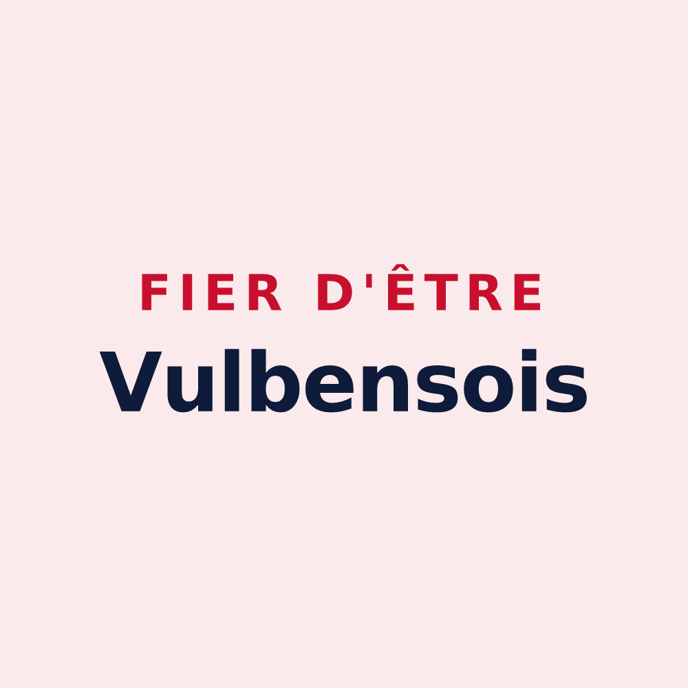 Magnet « Fier d'être Vulbensois » — design pour Vulbens