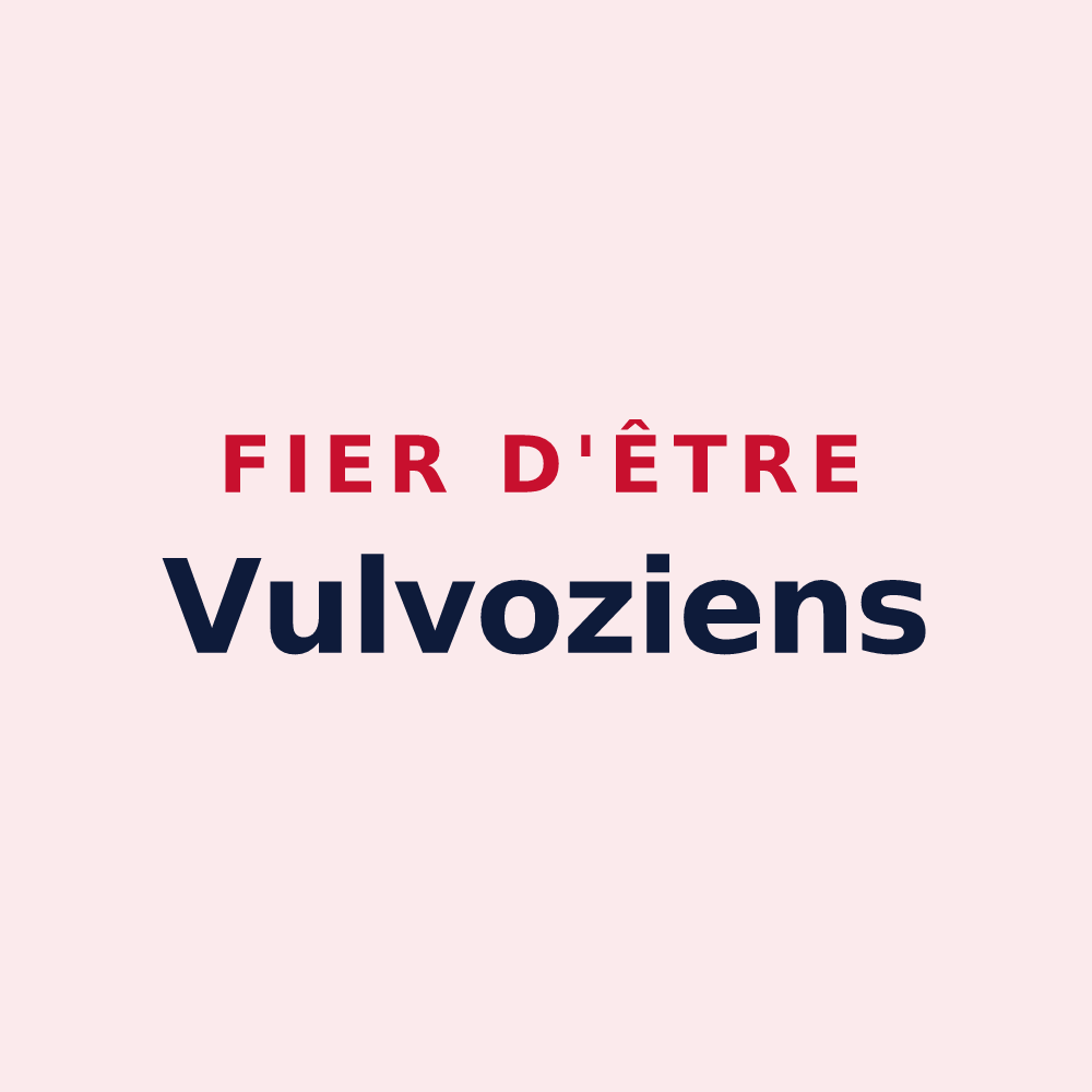 Magnet « Fier d'être Vulvoziens » — design pour Vulvoz