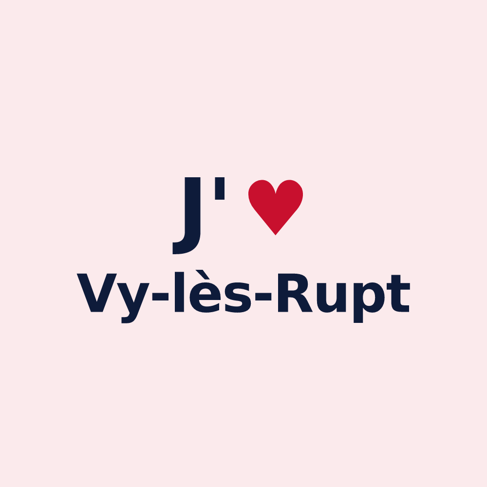 Magnet personnalisé Vy-lès-Rupt — design J'aime Vy-lès-Rupt