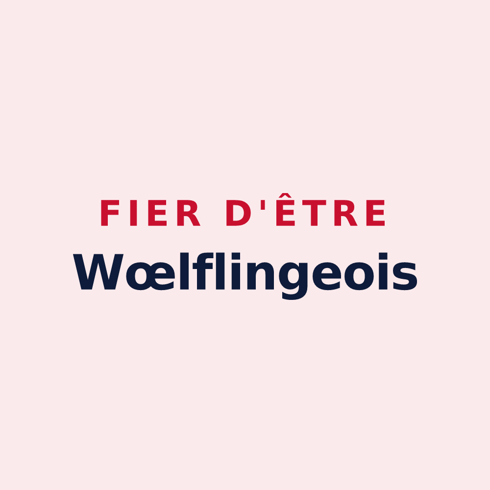 Magnet « Fier d'être Wœlflingeois » — design pour Wœlfling-lès-Sarreguemines