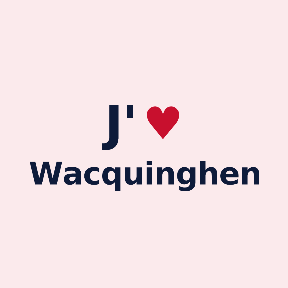 Magnet personnalisé Wacquinghen — design J'aime Wacquinghen