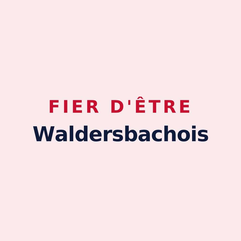 Magnet « Fier d'être Waldersbachois » — design pour Waldersbach