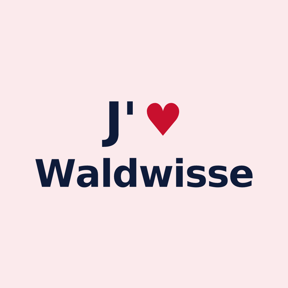 Magnet personnalisé Waldwisse — design J'aime Waldwisse