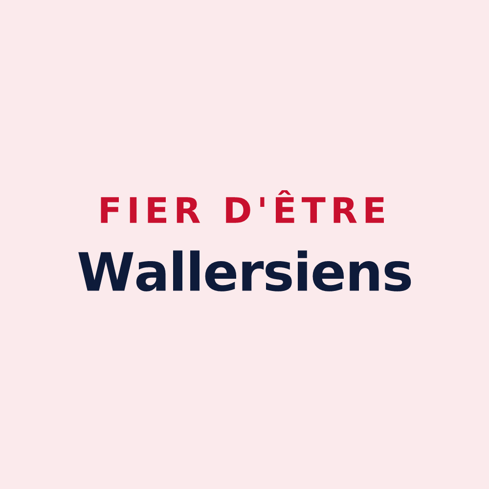 Magnet « Fier d'être Wallersiens » — design pour Wallers