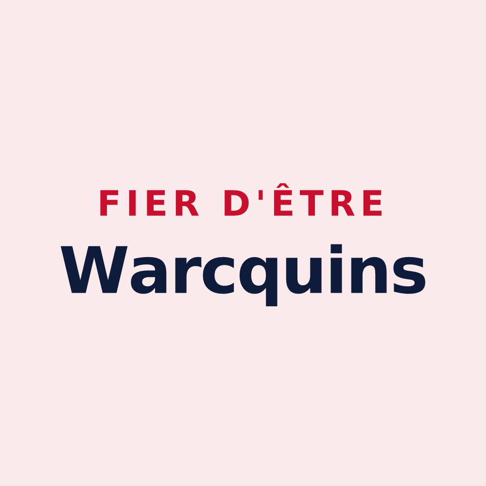 Magnet « Fier d'être Warcquins » — design pour Warcq