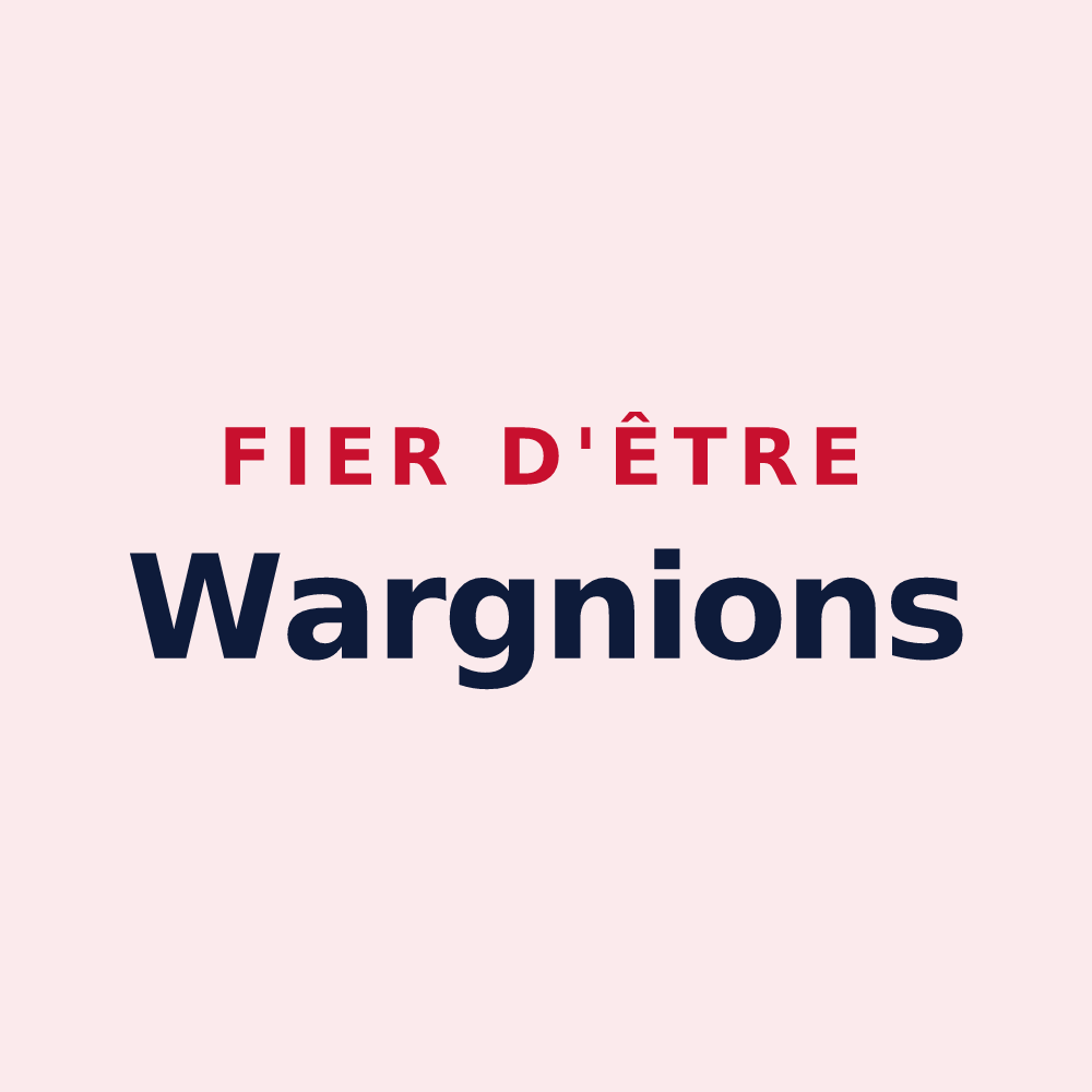 Magnet « Fier d'être Wargnions » — design pour Wargnies-le-Petit