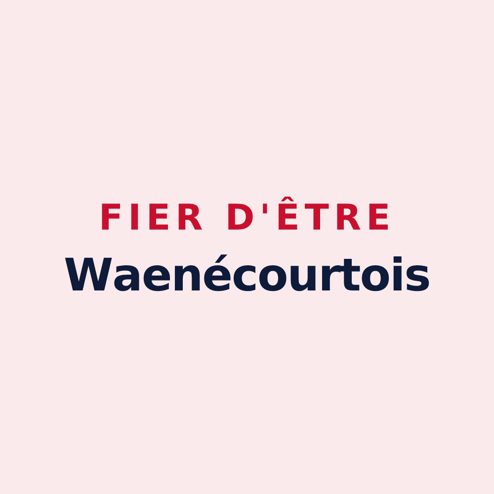 Magnet « Fier d'être Waenécourtois » — design pour Warnécourt