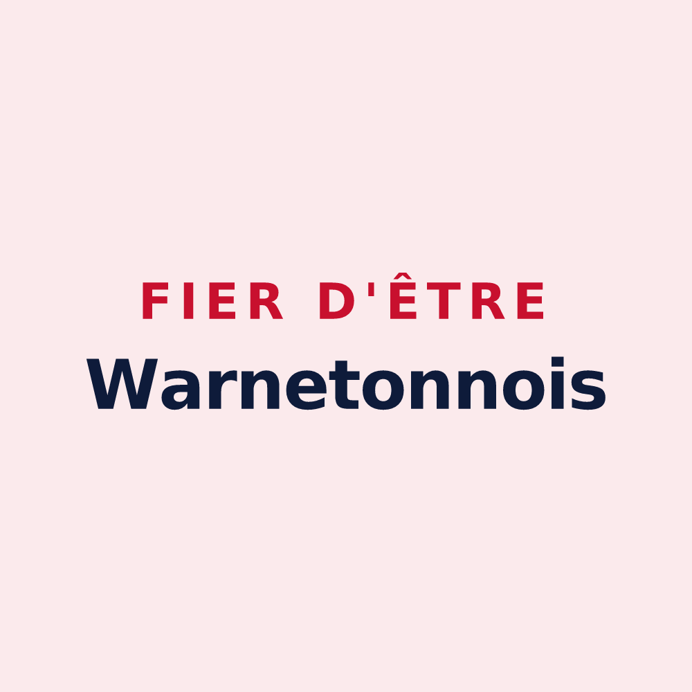 Magnet « Fier d'être Warnetonnois » — design pour Warneton