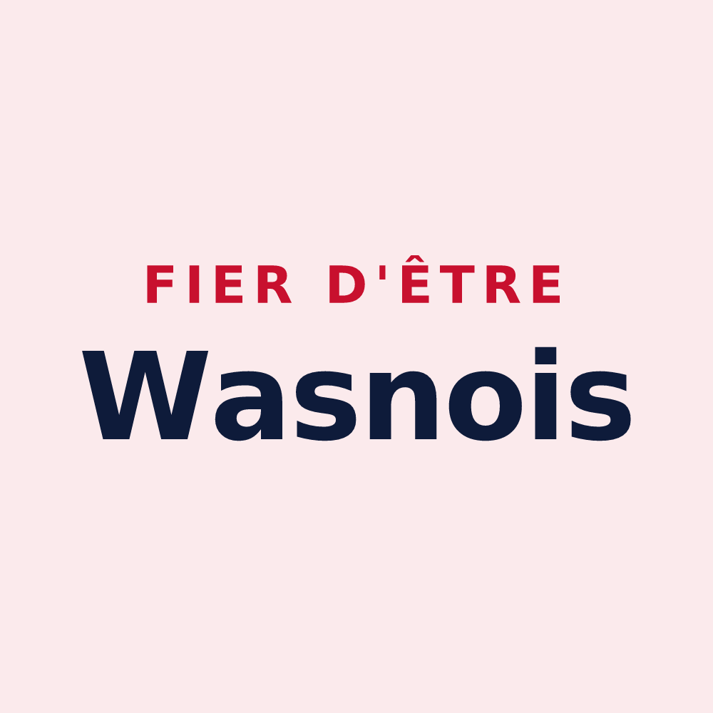 Magnet « Fier d'être Wasnois » — design pour Wasnes-au-Bac