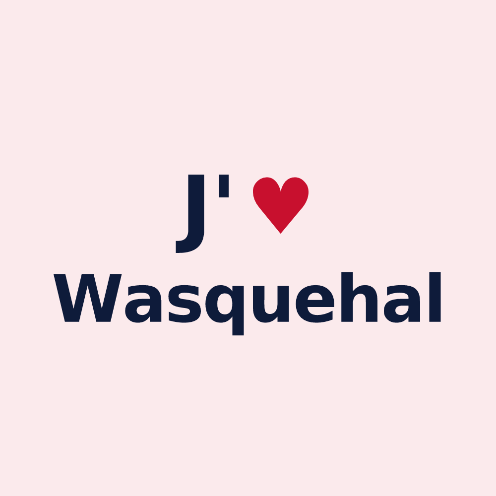 Magnet personnalisé Wasquehal — design J'aime Wasquehal