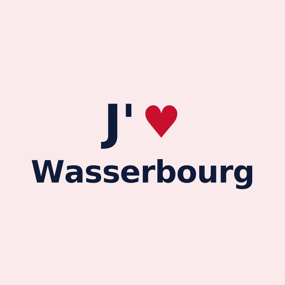 Magnet personnalisé Wasserbourg — design J'aime Wasserbourg