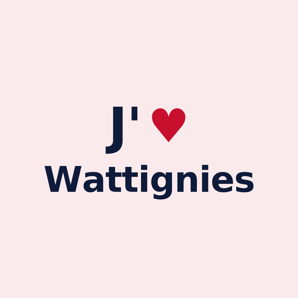 Magnet personnalisé Wattignies — design J'aime Wattignies