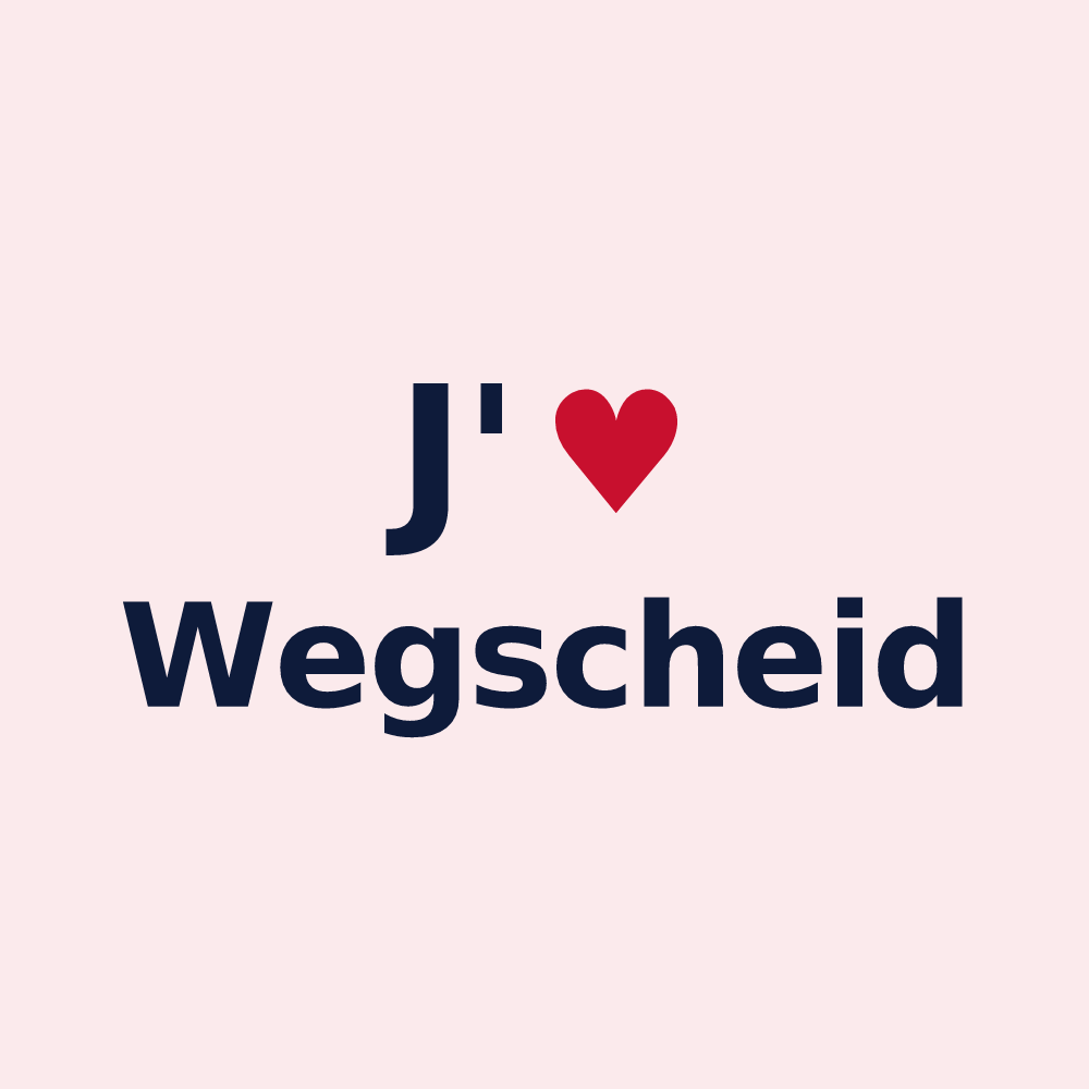 Magnet personnalisé Wegscheid — design J'aime Wegscheid