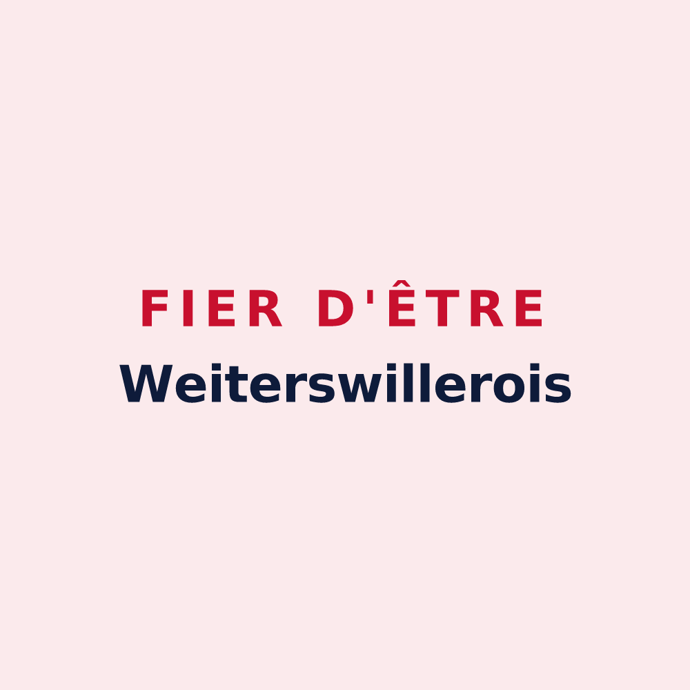 Magnet « Fier d'être Weiterswillerois » — design pour Weiterswiller