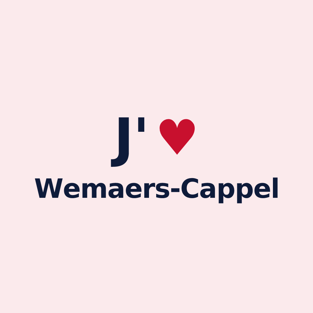 Magnet personnalisé Wemaers-Cappel — design J'aime Wemaers-Cappel
