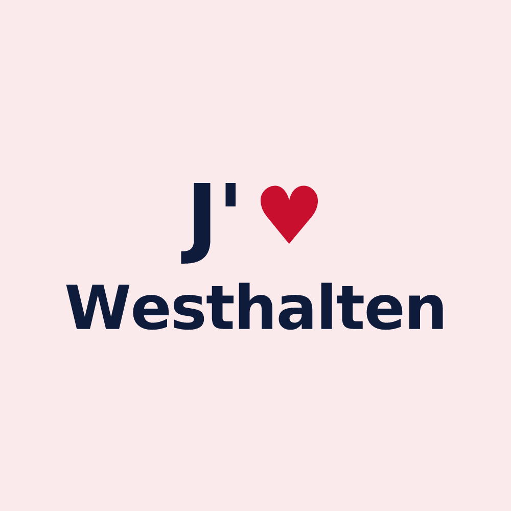 Magnet personnalisé Westhalten — design J'aime Westhalten