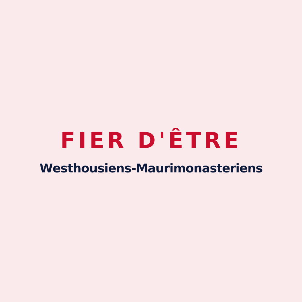 Magnet « Fier d'être Westhousiens-Maurimonasteriens » — design pour Westhouse-Marmoutier