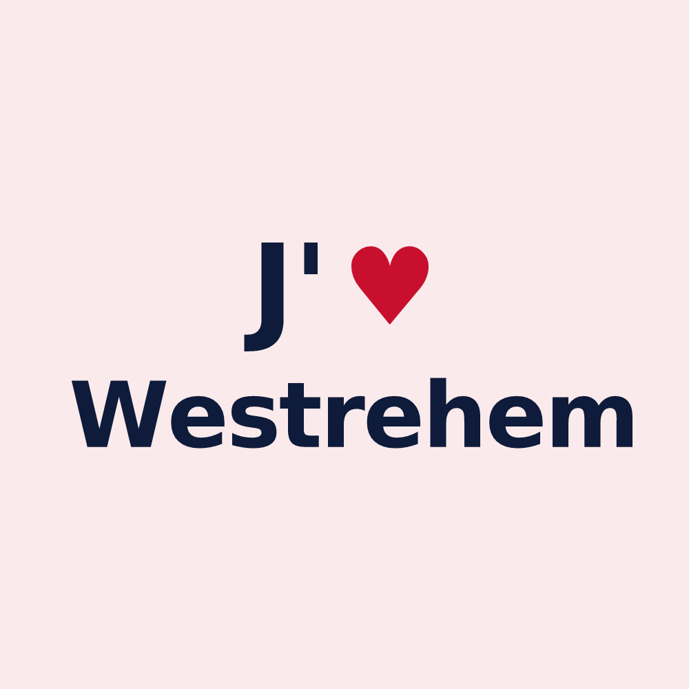 Magnet personnalisé Westrehem — design J'aime Westrehem
