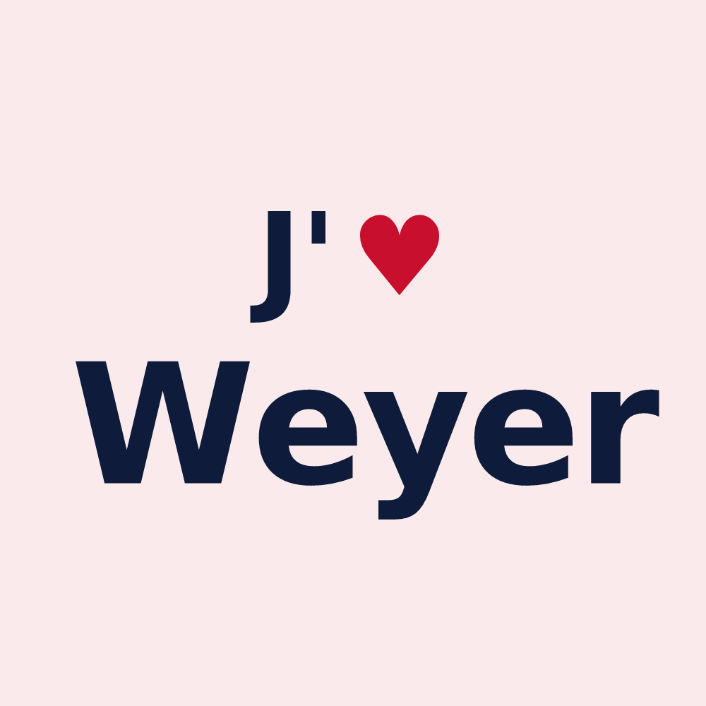 Magnet personnalisé Weyer — design J'aime Weyer