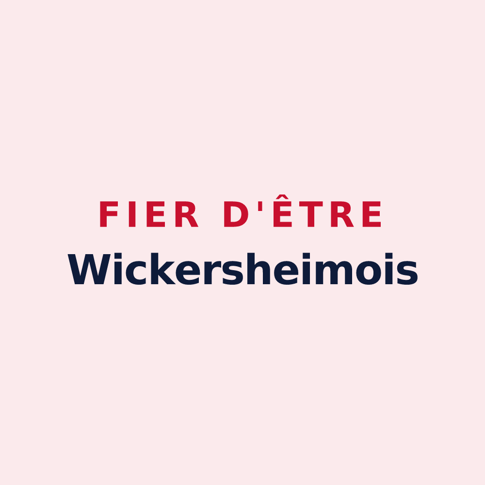 Magnet « Fier d'être Wickersheimois » — design pour Wickersheim-Wilshausen
