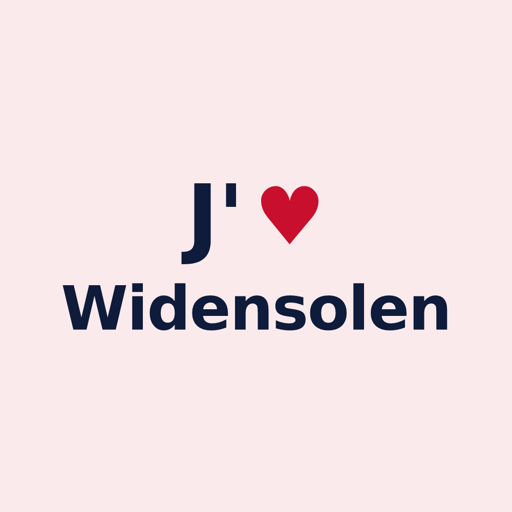 Magnet personnalisé Widensolen — design J'aime Widensolen