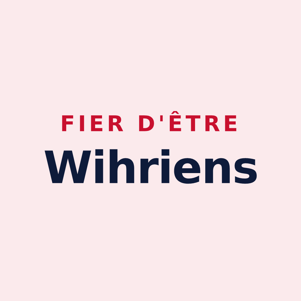 Magnet « Fier d'être Wihriens » — design pour Wihr-au-Val