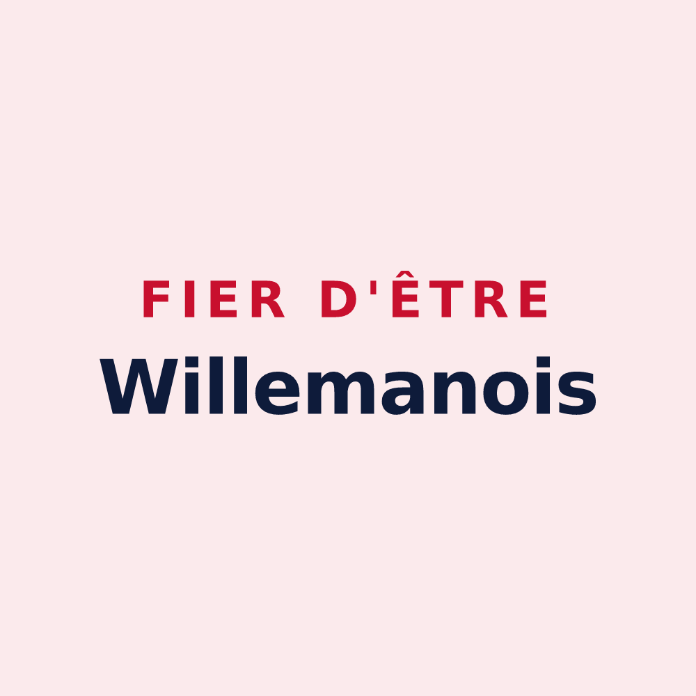 Magnet « Fier d'être Willemanois » — design pour Willeman