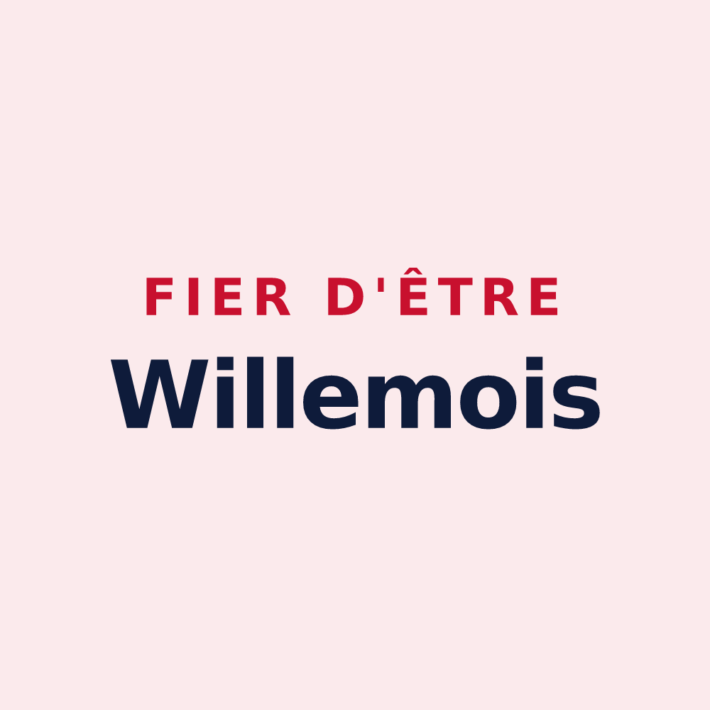Magnet « Fier d'être Willemois » — design pour Willems