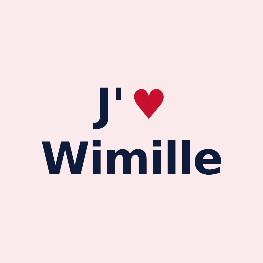 Magnet personnalisé Wimille — design J'aime Wimille
