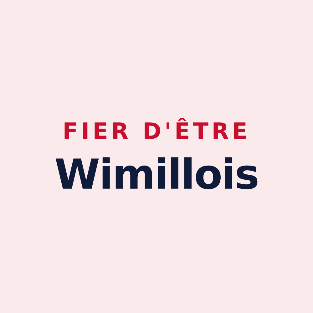Magnet « Fier d'être Wimillois » — design pour Wimille