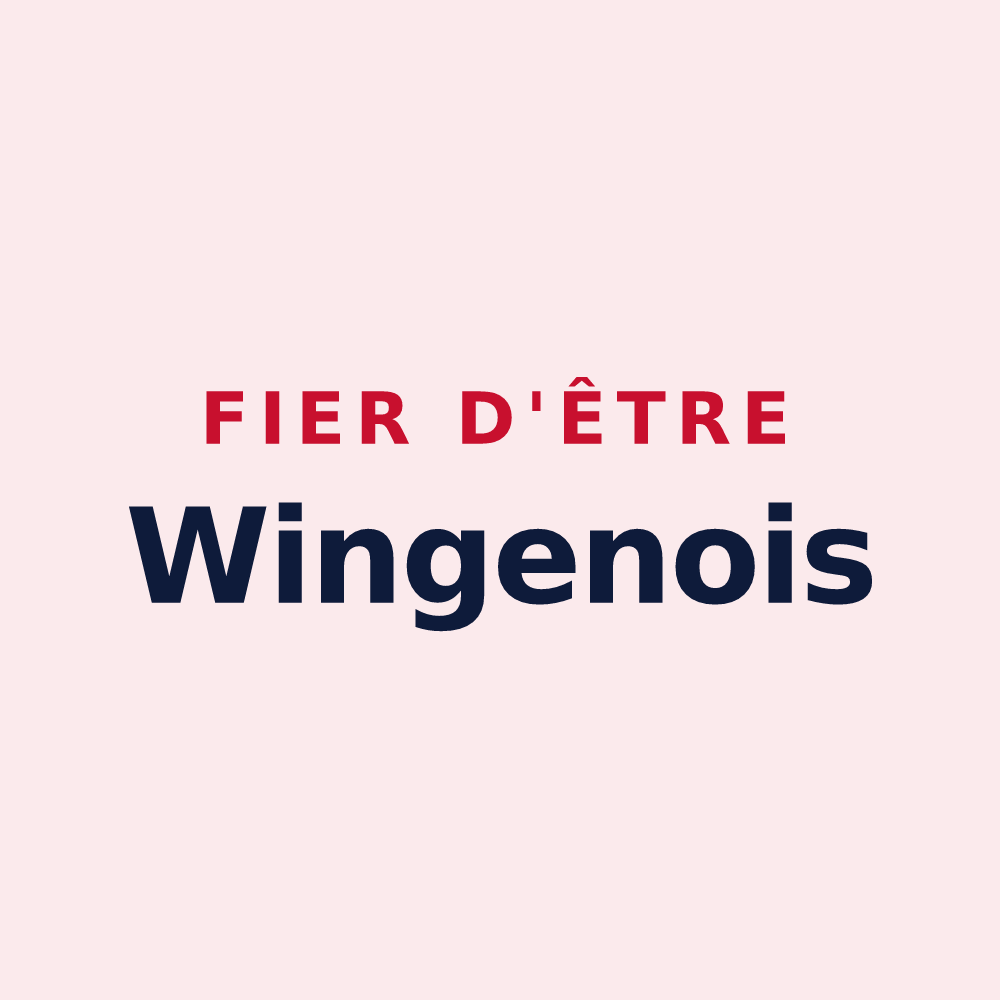 Magnet « Fier d'être Wingenois » — design pour Wingen